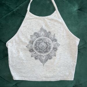 Pacsun LA Hearts Halter Crop Top